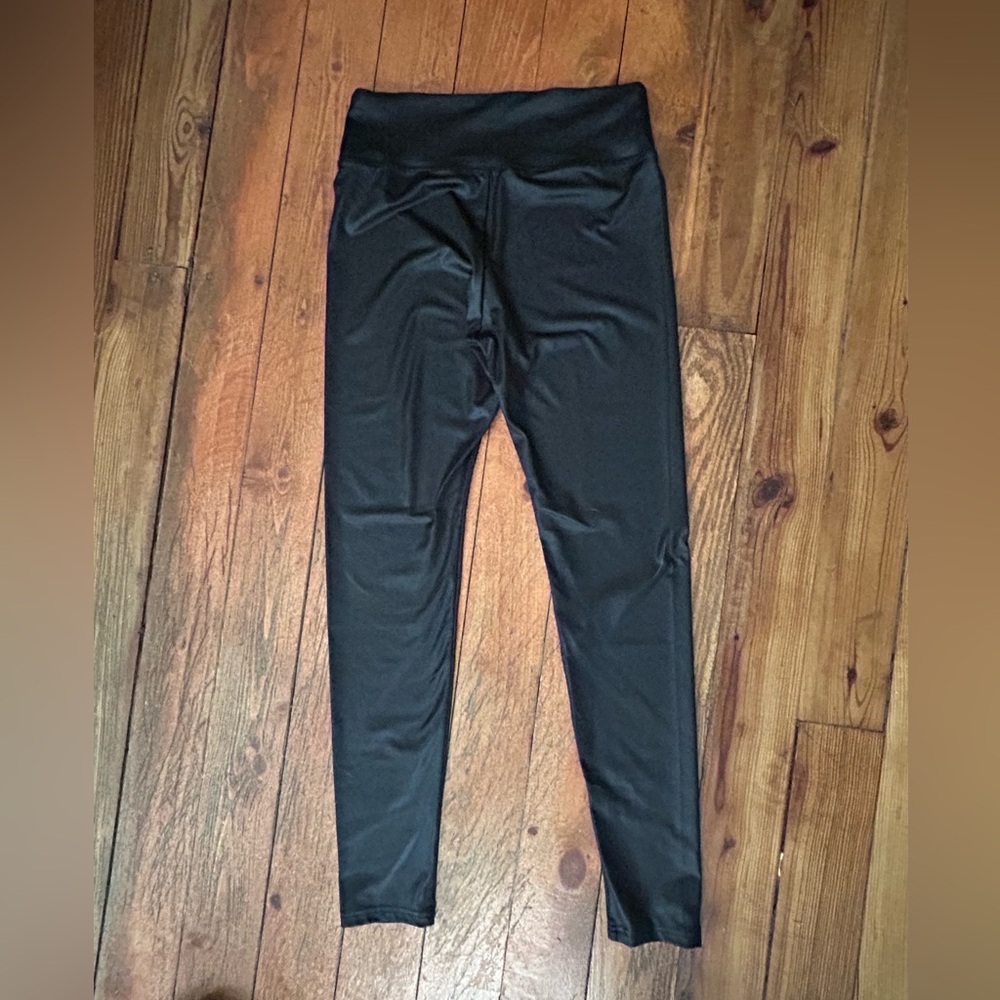 Black Faux Leather Leggings
